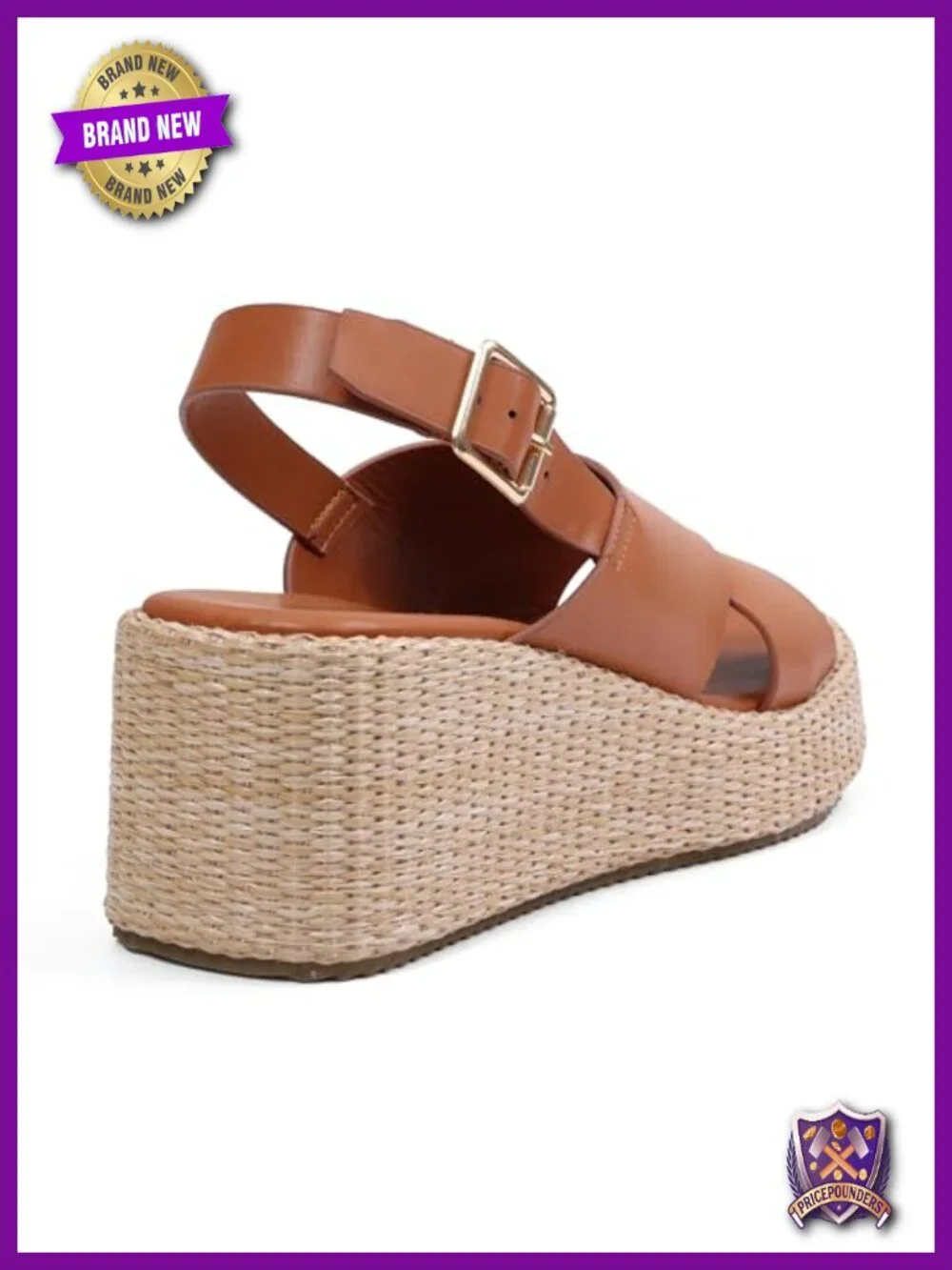 Women's Open Toe Espadrille Wedge Sandals with Ankle Strap and Buckle